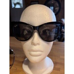 DIFF Eden Sunglasses Black w/ Grey Gradient Lens ~ 54-18-146